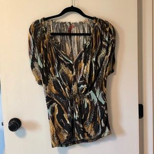 Lovely multi-colored Anthropologie blouse